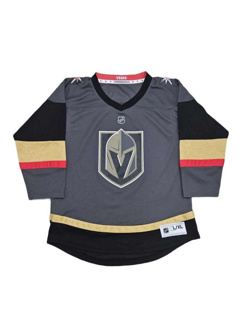 Vegas Golden Knights NHL Hockey Jersey Youth L/XL Grey